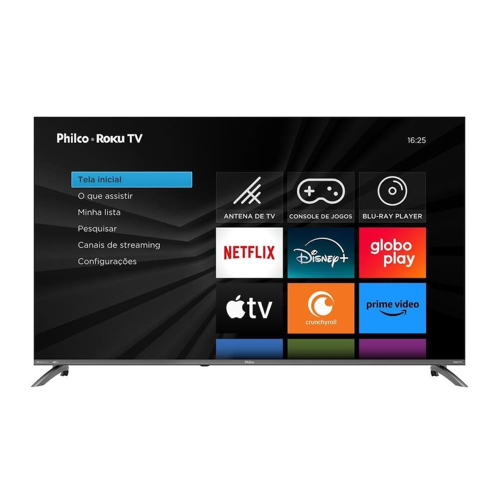 Smart TV Philco 55" 4K UHD P55CRA Roku TV Dolby Audio Quad Core Space Gray - 2