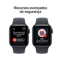 Apple Watch SE 3 GPS+ Cellular 44mm Pulseira Esportiva P/M Meia-Noite - 7