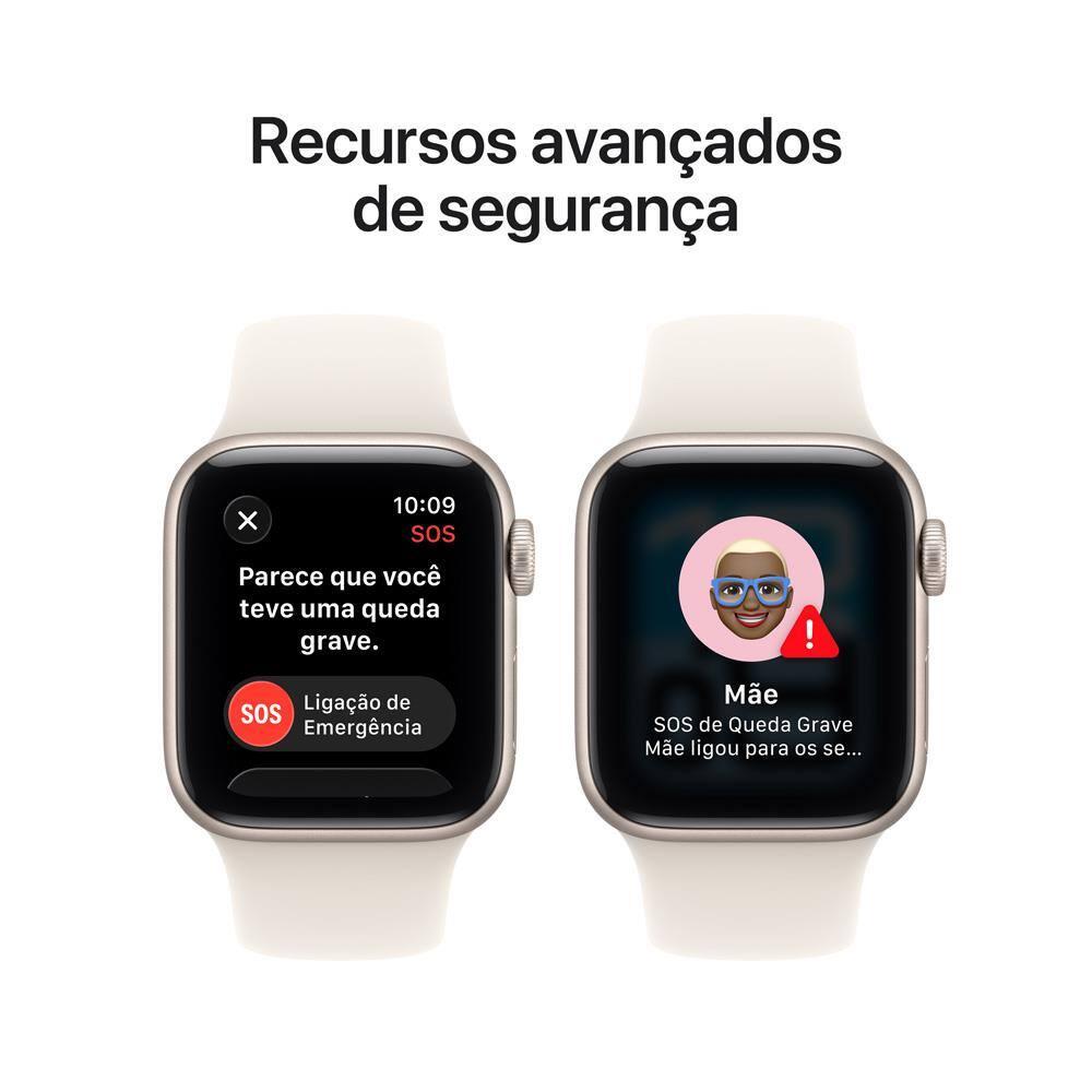 Apple Watch SE 3 GPS 40mm Pulseira Esportiva P/M Estelar - 7