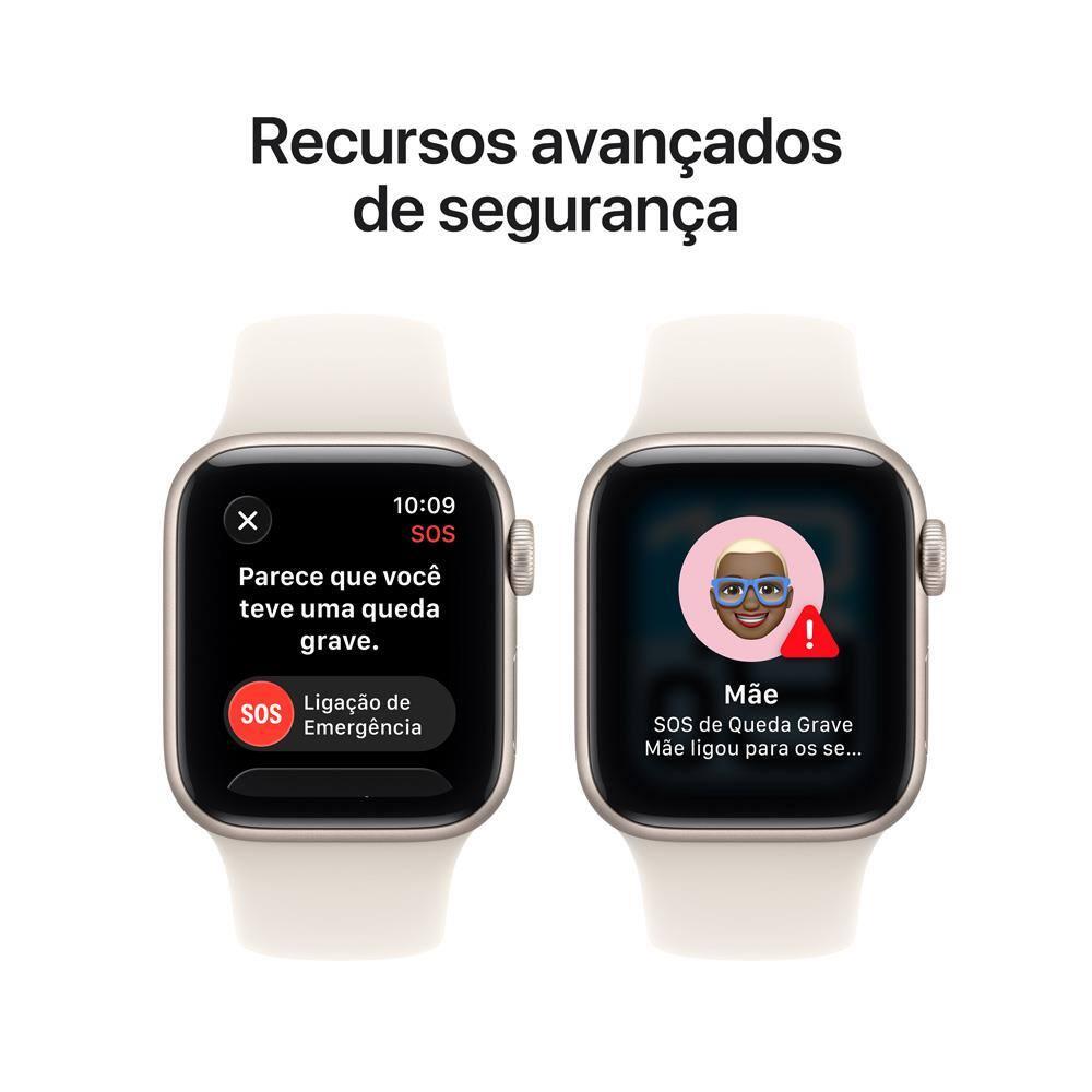 Apple Watch SE 3 GPS+ Cellular 40mm Pulseira Esportiva P/M Estelar - 7