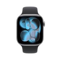 Apple Watch Series 11 GPS+ Cellular 46mm Cinza-Espacial Pulseira M/G Esportiva Preta - 2