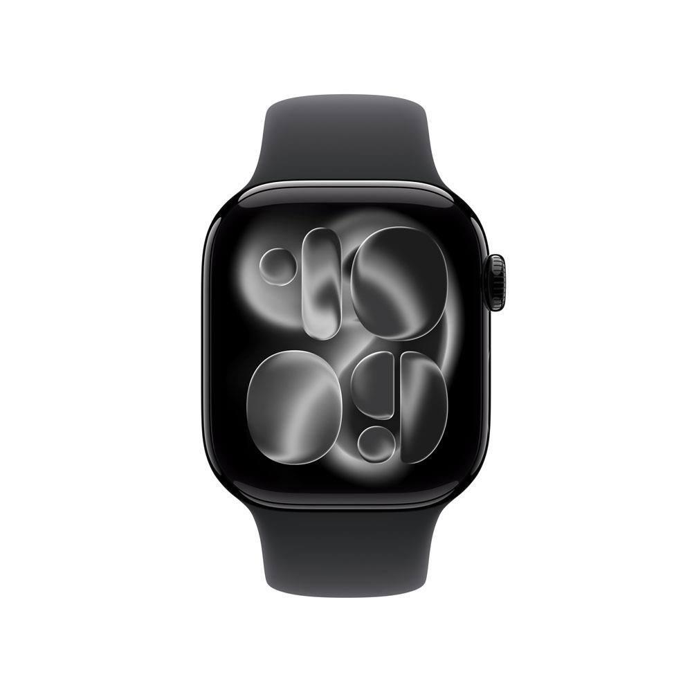 Apple Watch Series 11 GPS 42mm Preto Brilhante Pulseira P/M Esportiva Preta - 2