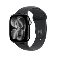 Apple Watch Series 11 GPS 46mm Preto Brilhante Pulseira P/M Esportiva Preta - 1