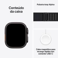 Apple Watch Ultra 3 GPS+ Cellular 49mm Pulseira Loop Alpina G Preta - 8