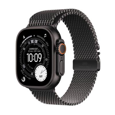Apple Watch Ultra 3 GPS+ Cellular 49mm Pulseira Milanês P Preta