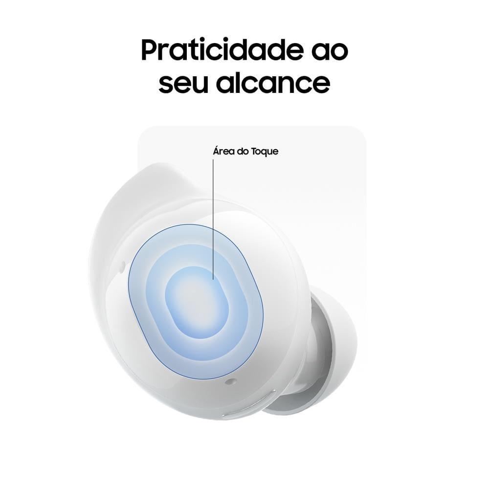 Fones de Ouvido Samsung Galaxy Buds Core Intra-auricular Bluetooth Cancelamento de Ruído IA Branco - 6