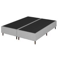 Colchão Bartira Viena Queen Size + Cama Box Queen Bipartida Umaflex Loreto Cinza - 6