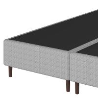 Colchão Bartira Viena Queen Size + Cama Box Queen Bipartida Umaflex Loreto Cinza - 7