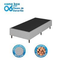 Colchão Bartira Viena Solteiro + Cama Box Solteiro Umaflex Loreto Cinza - 8