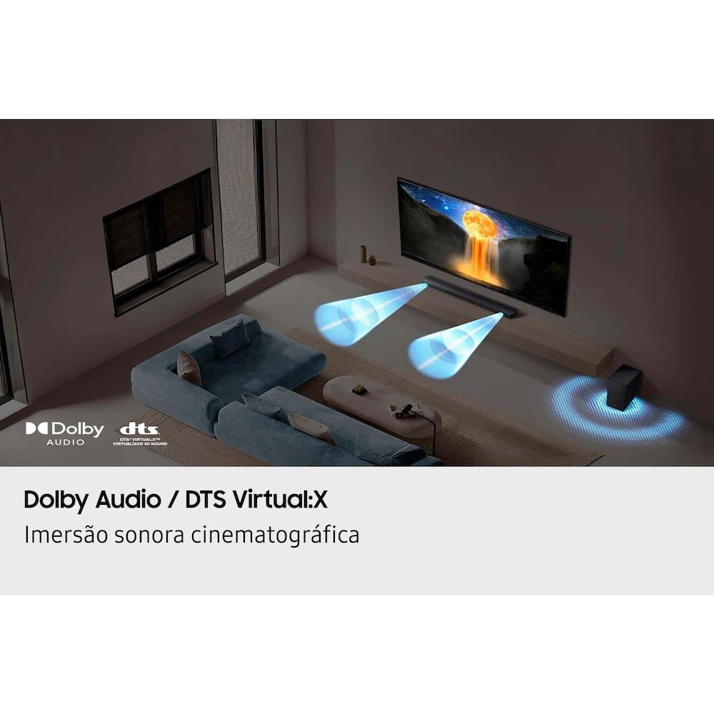 Soundbar Samsung HW-B450F/ZD 300W Bluetooth 2.1 Canais Dolby Audio Titan Black - 8