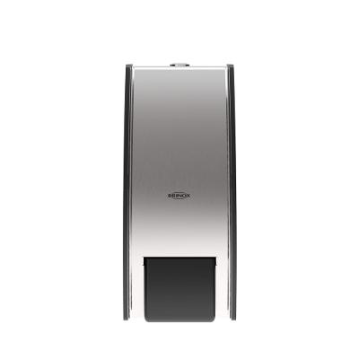 Dispenser Parede Sabonete Álcool Gel Brinox Decorline 800ml Inox Preto