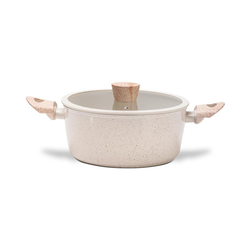 Jogo de Panelas Brinox Ceramic Life 6 Peças Sirius Antiaderente Indução Vanilla - 2