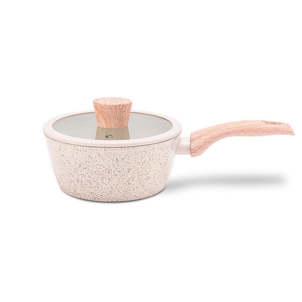 Jogo de Panelas Brinox Ceramic Life 6 Peças Sirius Antiaderente Indução Vanilla - 3