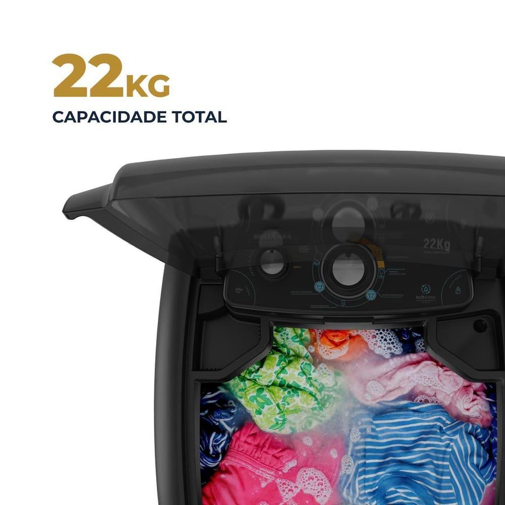 Lavadora de Roupas Britânia BLT22P Semi Automática 22kg Preta - 6