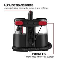 Extratora e Higienizadora Portátil Mondial Deep Cleaner I 1650W EXP-01-R Preto/Vermelho - 7