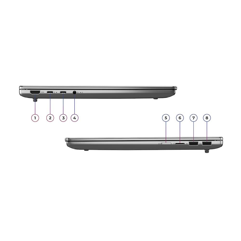 Notebook Lenovo 14” Ideapad Slim 5 83NJ0002BR Windows 11 AMD Ryzen AI 5 330 16GB RAM e 512GB SSD Luna Gray - 7