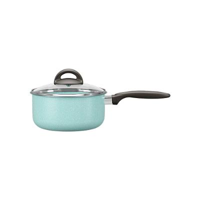 Panela Brinox Suprema Ceramic Life Antiaderente 1,9L 18cm Tampa de Vidro Verde