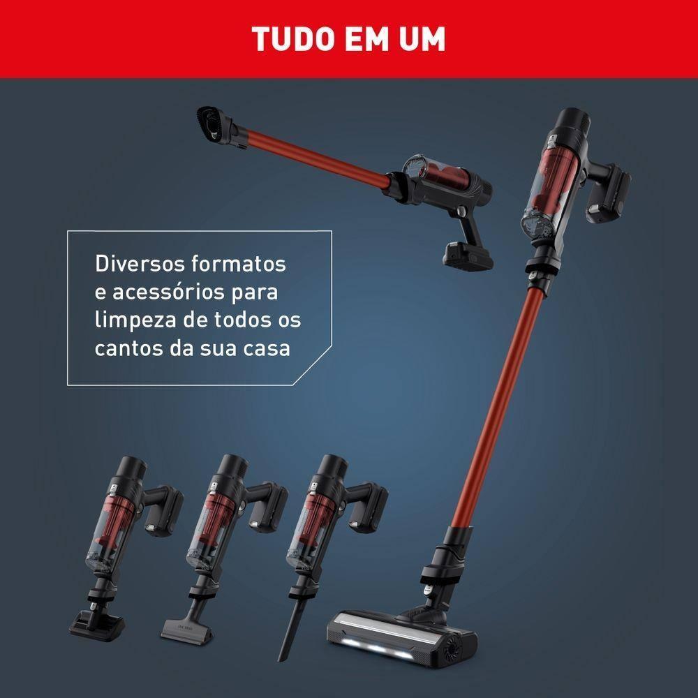Aspirador de Pó Vertical Sem Fio Arno X-PERT 7.60 RH6A 2 em 1 140W LED Autonomia 45 Minutos Bivolt - 5