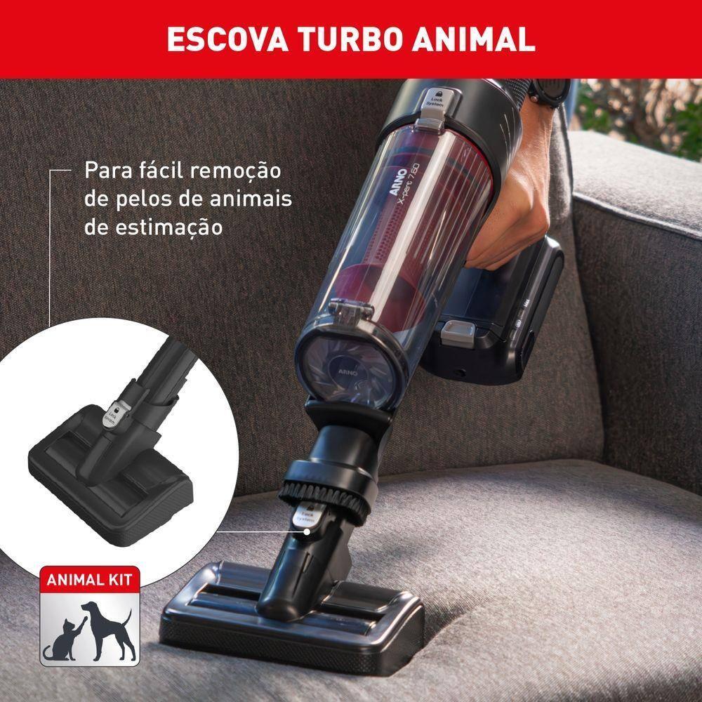 Aspirador de Pó Vertical Sem Fio Arno X-PERT 7.60 RH6A 2 em 1 140W LED Autonomia 45 Minutos Bivolt - 8