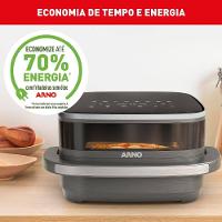 Fritadeira Elétrica Air Fryer Arno Easy Fry Extra AFP4 4L 1700W Painel Digital Preta Inox - 7