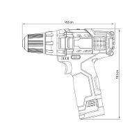 Parafusadeira e Furadeira Tramontina Master 3/8" à Bateria 10,8v 42403001 com Maleta - Bivolt - 6