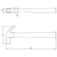 Martelo de Unha Tramontina 29mm com Cabo de Madeira - 2