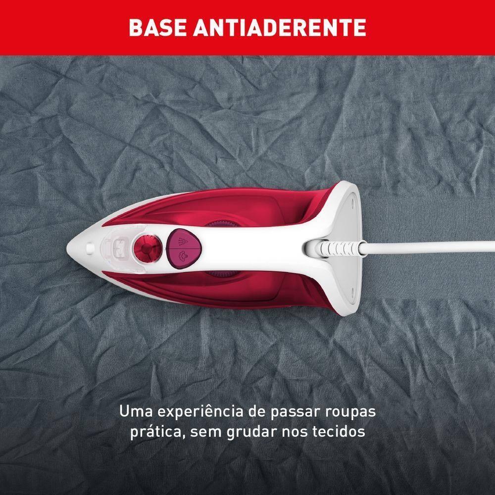 Ferro a Vapor Arno Essentialgliss FMQ 1200W Base Antiaderente Vermelho - 4