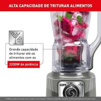 Liquidificador Arno Power Max XXL LN87 2200W Jarra 2,25L 6 Lâminas Powelix Cinza - 3