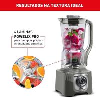 Liquidificador Arno Power Max XXL LN87 2200W Jarra 2,25L 6 Lâminas Powelix Cinza - 5