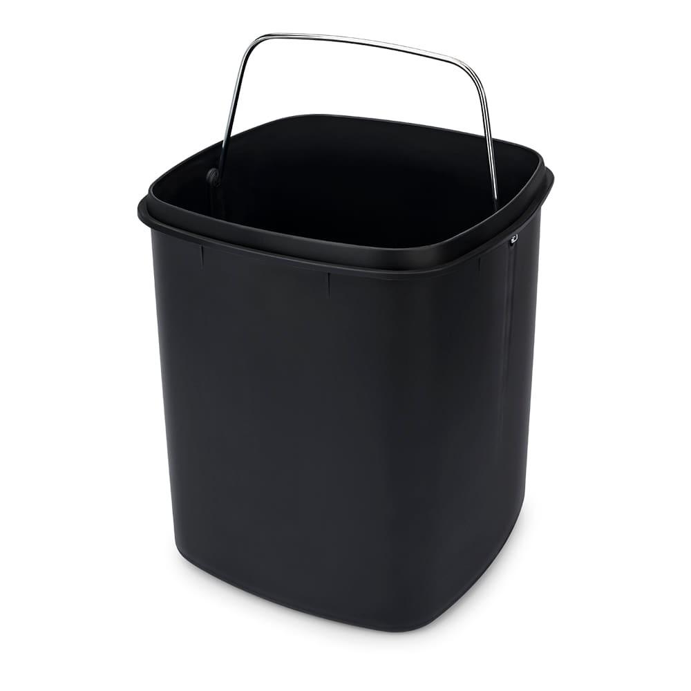 Lixeira Brinox com Pedal e Balde Frame 6 L - Preta - 6
