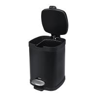 Lixeira Brinox com Pedal e Balde Frame 6 L - Preta