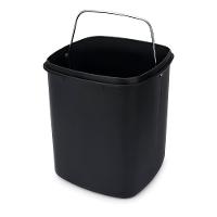 Lixeira Brinox com Pedal e Balde Frame 6 L - Preta - 6