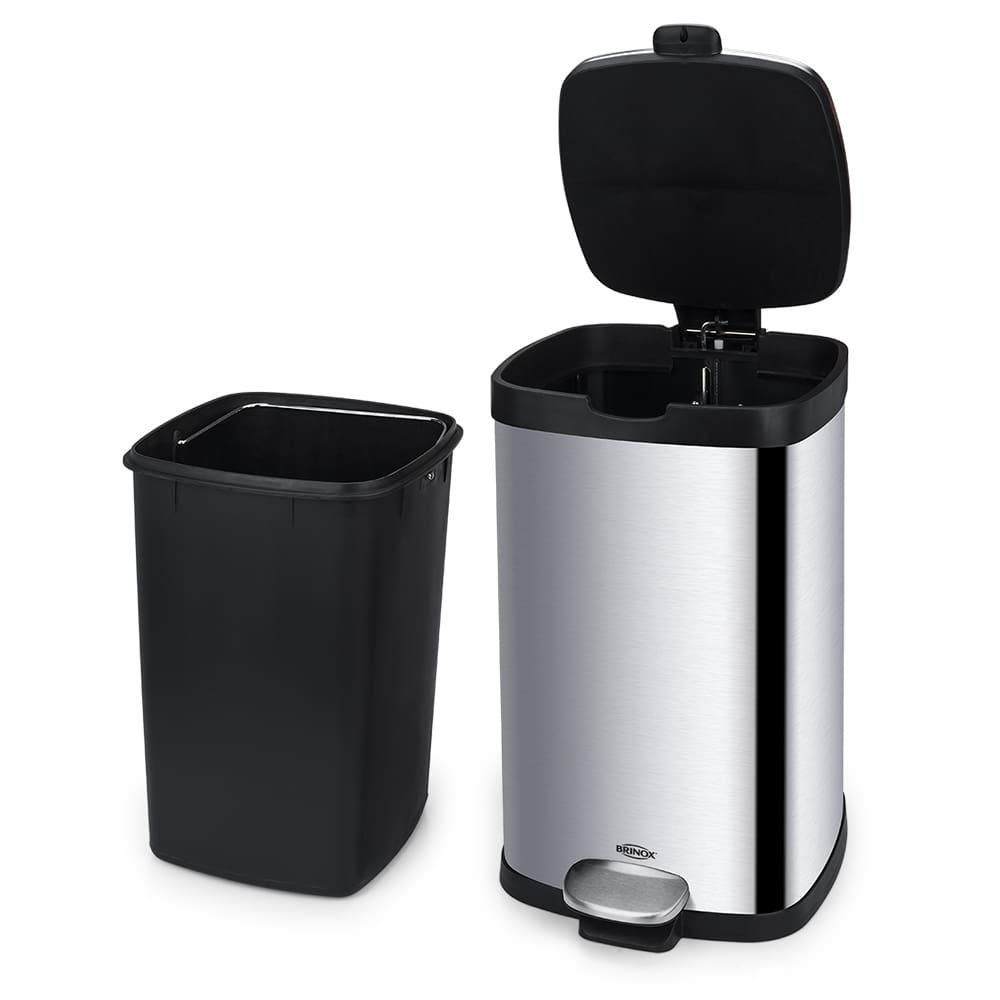 Lixeira Brinox com Pedal e Balde Frame Inox - 12 L - 4