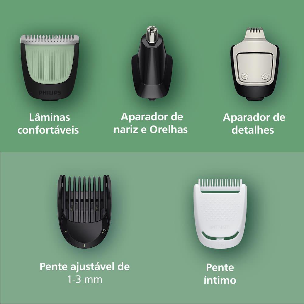 Aparador de Pelos Philips Multigroom MG3941/15 10 em 1 Bivolt - 6
