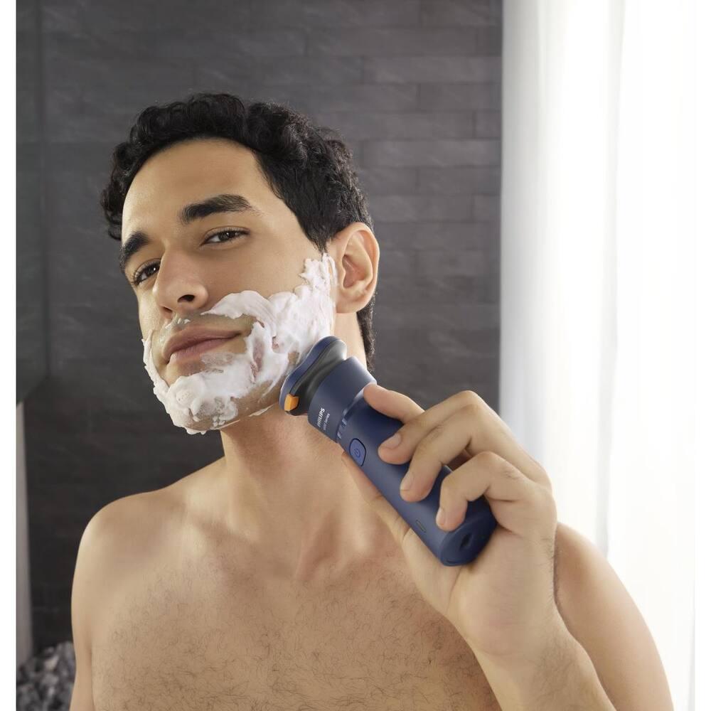 Barbeador Elétrico Philips S1881/00 Á Prova D`água Lâmina Power Cut Azul Bivolt - 4