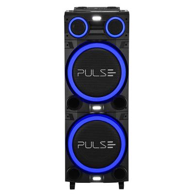Caixa de Som Torre Multilaser Pulse Double SP156 Bluetooth 2700W RMS Luz LED Bivolt