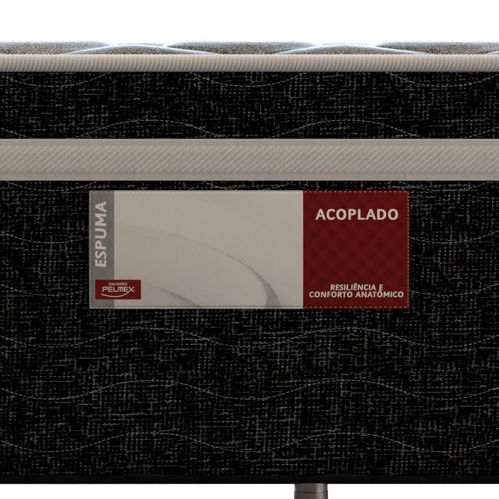 Cama Box Conjugada Solteiro Probel Platinum com Cama Auxiliar 43x88x188cm - Preta/Cinza - 6