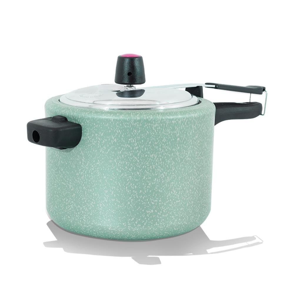Panela de Pressão Brinox Ceramic Life Vapt 4,5L Mineral Resist Verde - 1