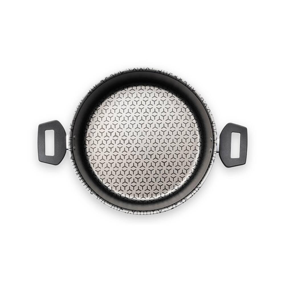 Caçarola Brinox Anis Pro-Flon Antiaderente 2,5L 20cm Tampa de Vidro Borgonha - 4