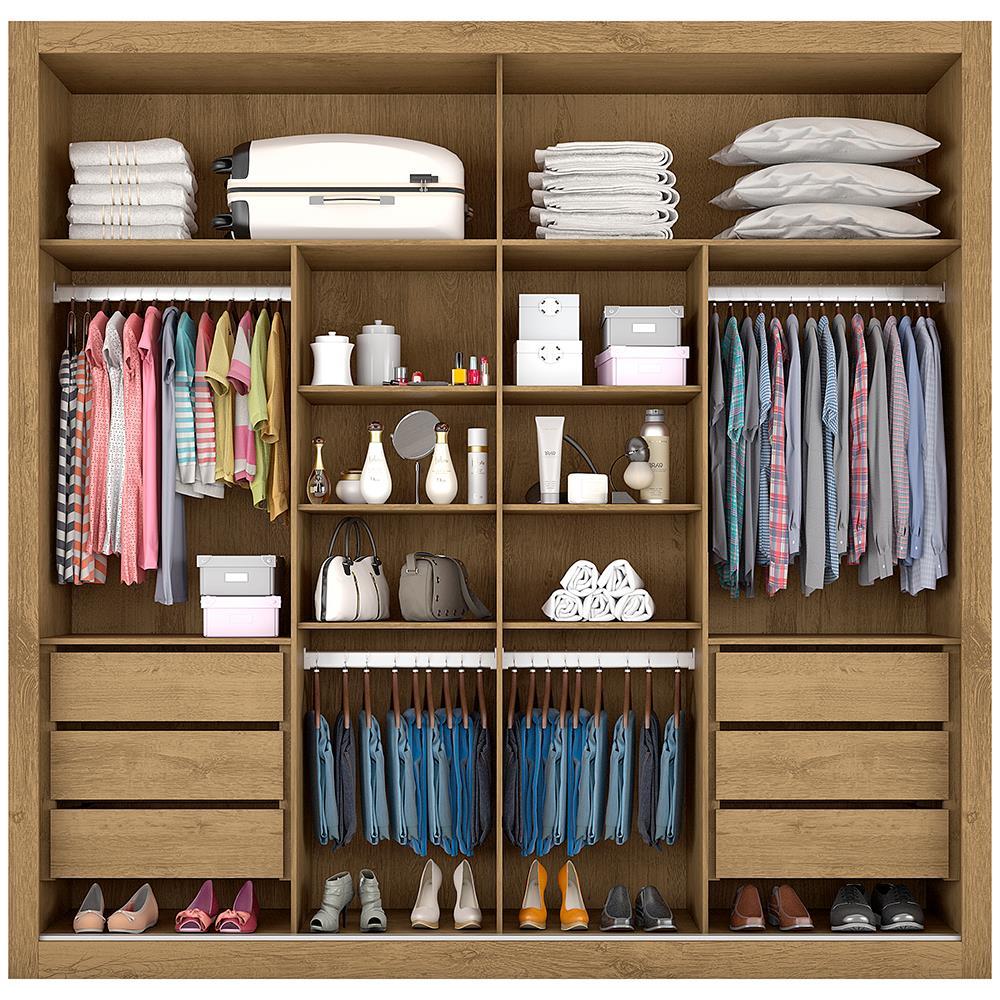 Guarda-Roupa Made Marcs Sevilha Flex com 2 Portas, 6 Gavetas e 10 Prateleiras - 5