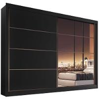 Guarda-Roupa Casal Mademarques Sevilha Flex com 228 cm Largura, 2 Portas, 6 Gavetas, 10 Prateleiras e Espelho - 2