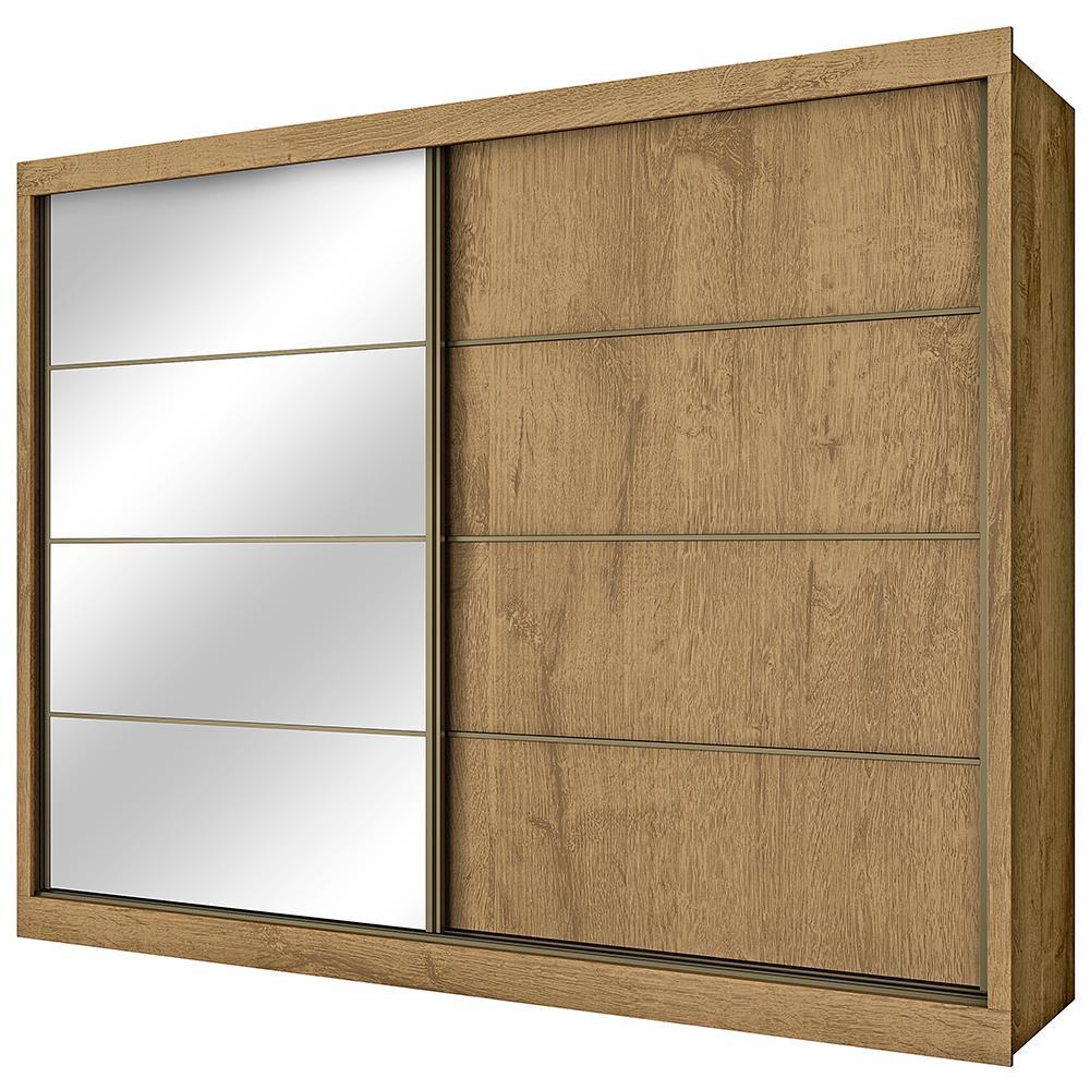 Guarda-Roupa Casal Mademarques Sevilha Flex com 228 cm Largura, 2 Portas, 6 Gavetas, 10 Prateleiras e Espelho - 3