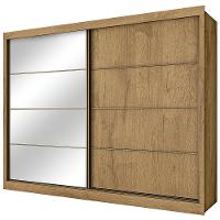 Guarda-Roupa Casal Mademarques Sevilha Flex com 228 cm Largura, 2 Portas, 6 Gavetas, 10 Prateleiras e Espelho - 3