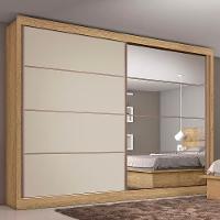 Guarda-Roupa Casal Mademarques Sevilha Flex com 228 cm Largura, 2 Portas, 6 Gavetas, 10 Prateleiras e Espelho - 11