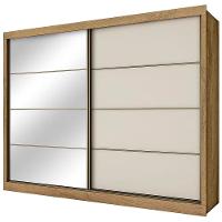 Guarda-Roupa Casal Mademarques Sevilha Flex com 228 cm Largura, 2 Portas, 6 Gavetas, 10 Prateleiras e Espelho - 13