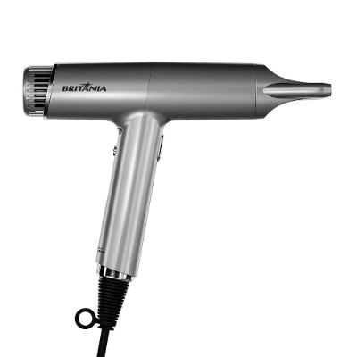 Secador de Cabelos Britânia BSC3400 Mais Silencioso 1600W - Prata