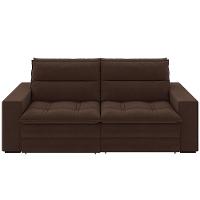 Sofá 4 Lugares Luizzi Colombo Retrátil e Reclinável, Revestido em Tecido Veludo Slim - 230cm largura - 3