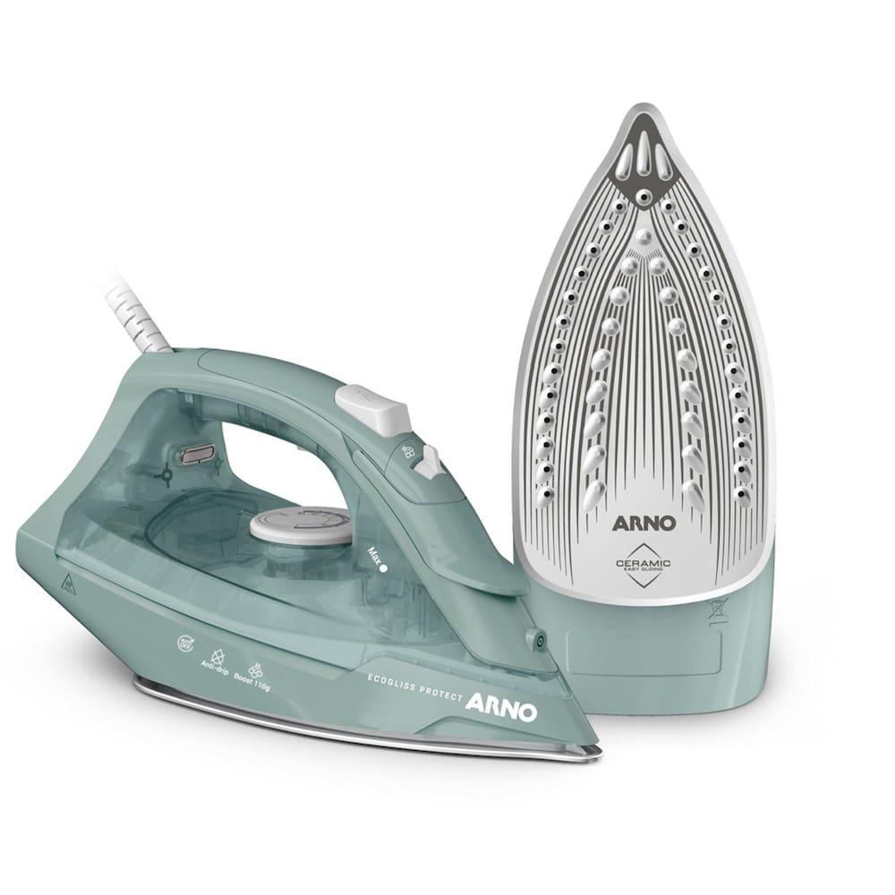 Ferro de Passar a Vapor Arno FECP Ecogliss Protect Desligamento Automático Verde - 1