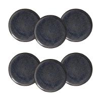 Conjunto de Pratos Rasos Porto Brasil Bio Titanium Azul Escuro 29cm - 6 Peças - 1