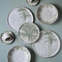 Conjunto de Pratos Rasos Porto Brasil Bio Tropicalia Cinza 27,5cm - 6 Peças - 3